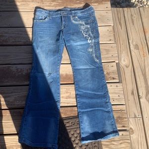 Trinity ranch embroidered and rhinestone jeans